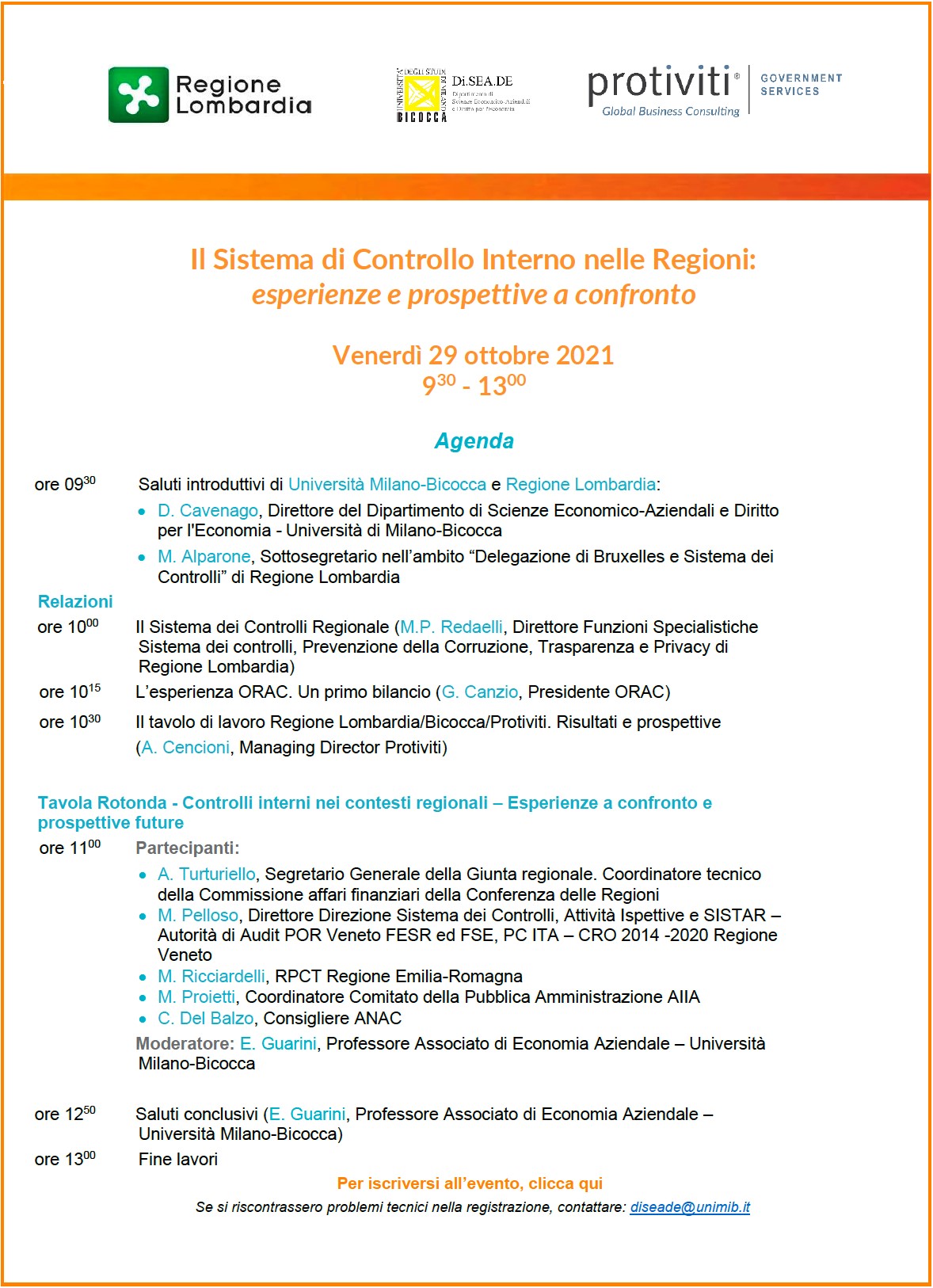 Il Sistema di Controllo Interno nelle Regioni